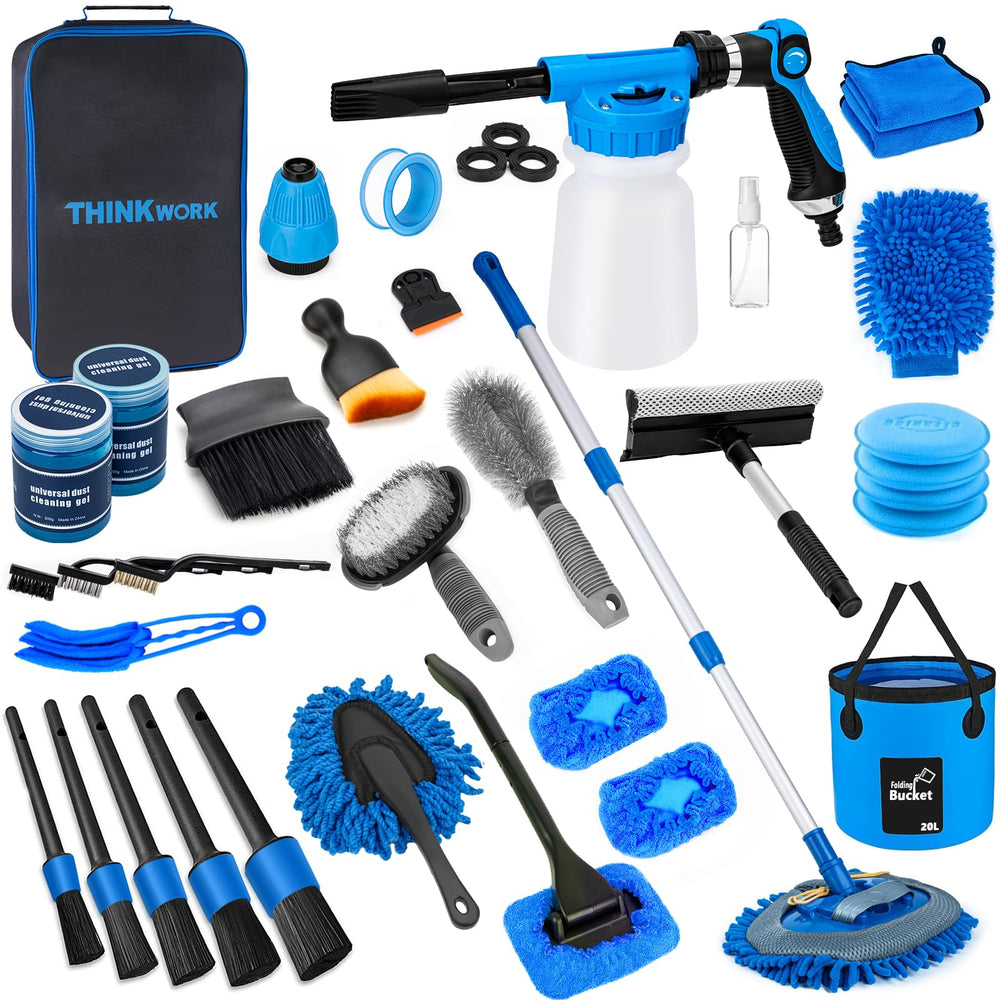 THINKWORK foam gun delivering rich suds for even coverage during car wash