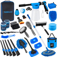 THINKWORK foam gun delivering rich suds for even coverage during car wash