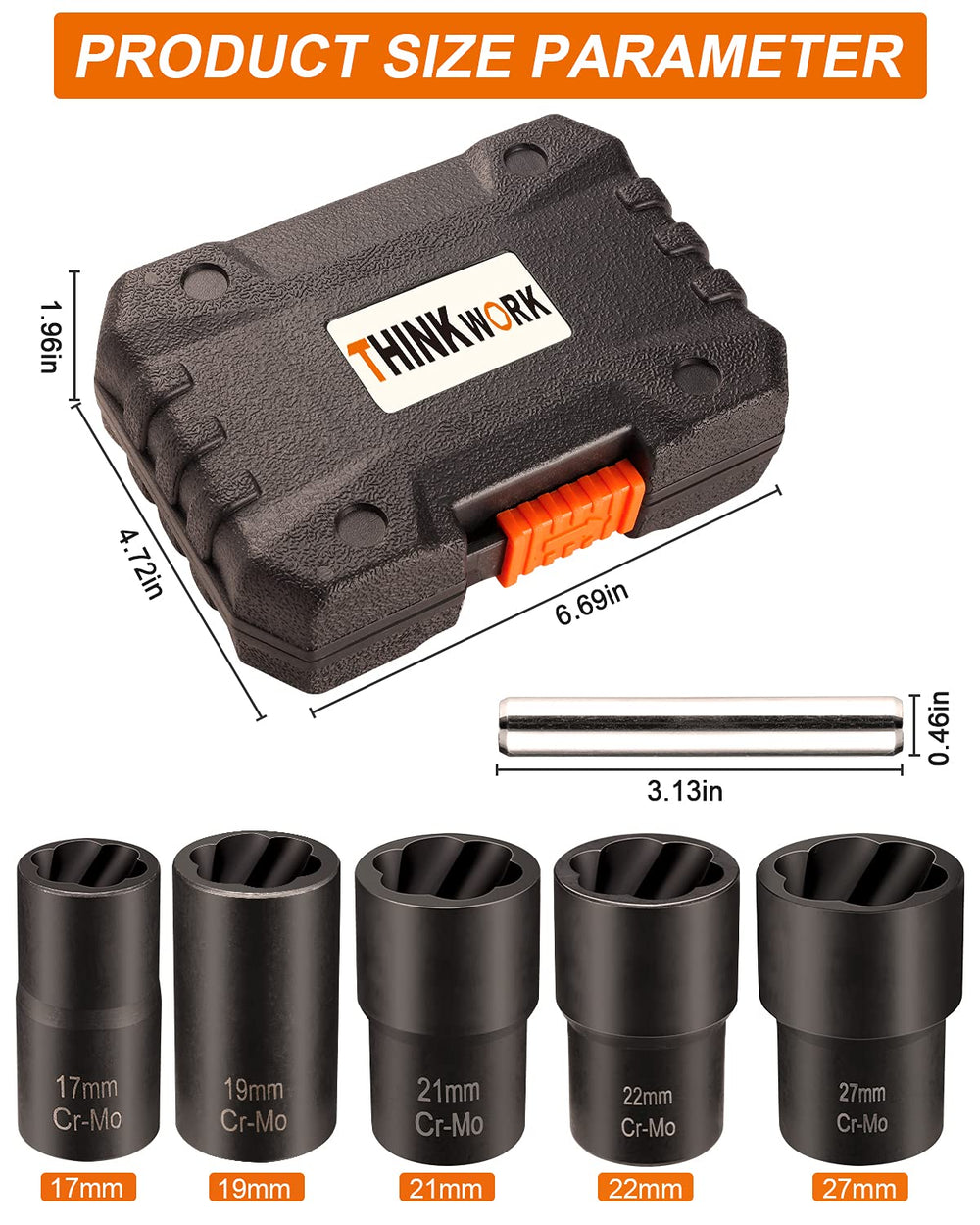 Thinkwork 1/2-inch drive adapter enables versatile use with manual, air, or power tools