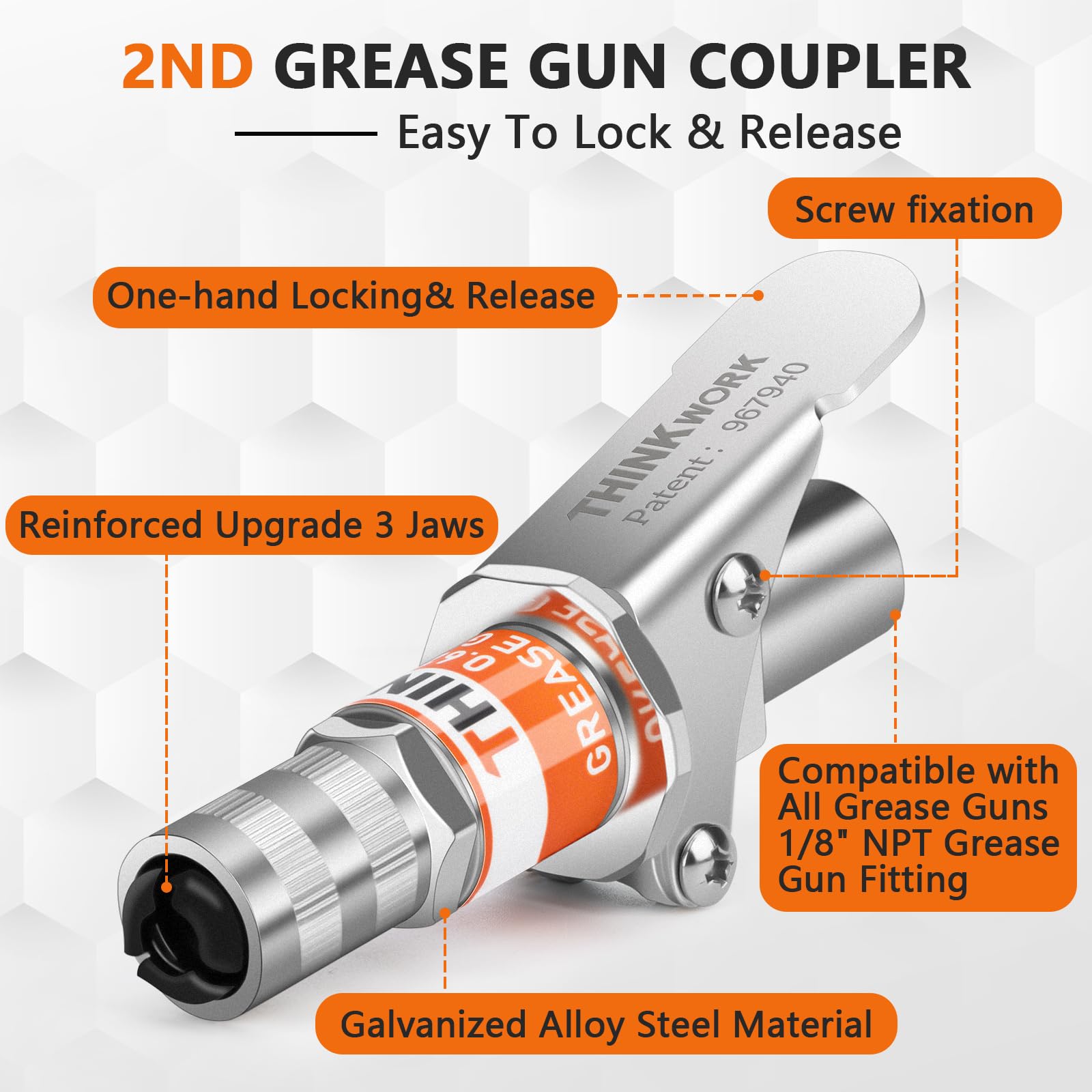 THINKWORK design locates nozzles in blind spots, speeding up lubrication in tight spaces.