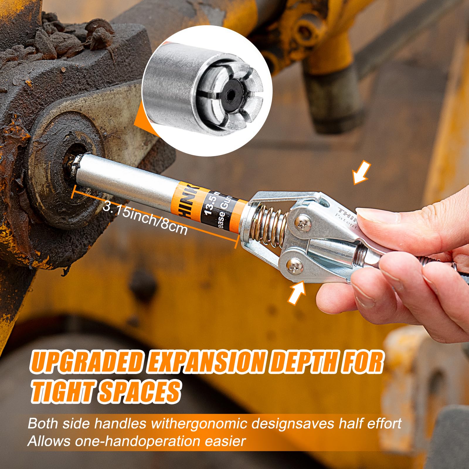 THINKWORK six jaw locking maintains a secure connection during use
