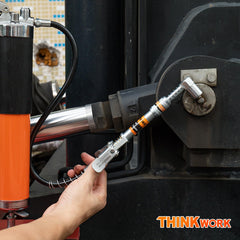 THINKWORK 90 degree adaptor enables access to hard to reach grease fittings