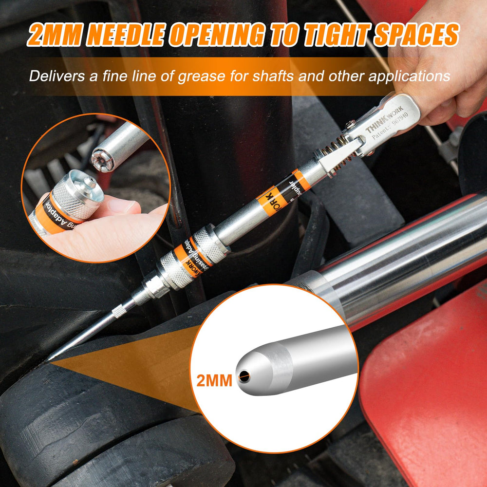 THINKWORK narrow needle dispenser reaches tight fittings precisely