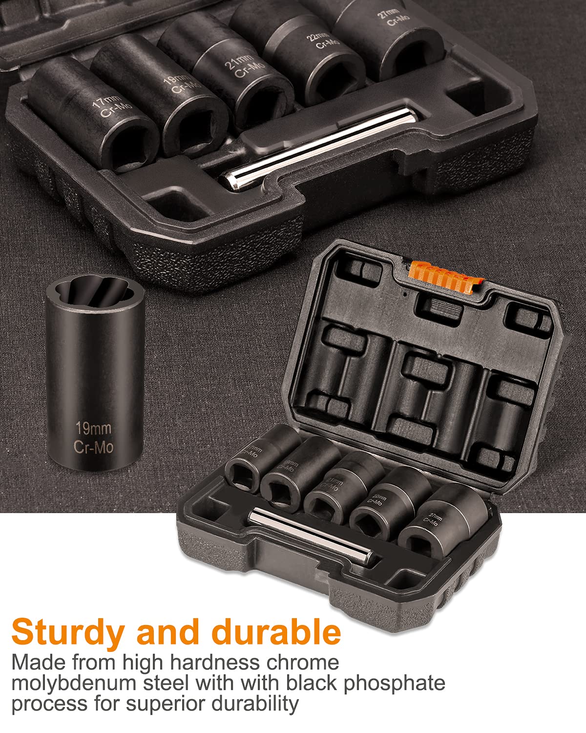 Thinkwork lug nut removal kit grip demonstrates strong bite on damaged bolts