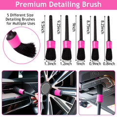ThinkWORK Pink Car Duster interior kit cleaning gels prevent leaks during storage