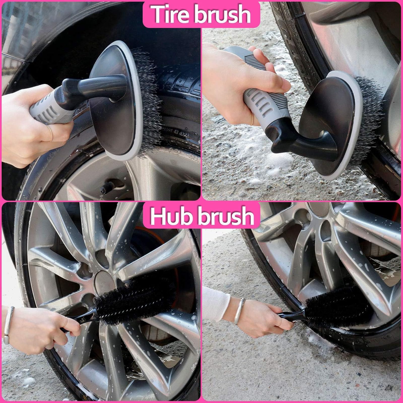 THINKWORK Pink window scraper duster cleans glass without streaks