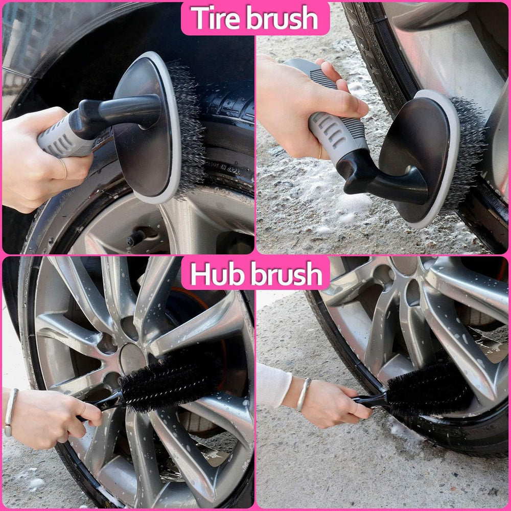 THINKWORK Pink window scraper duster cleans glass without streaks