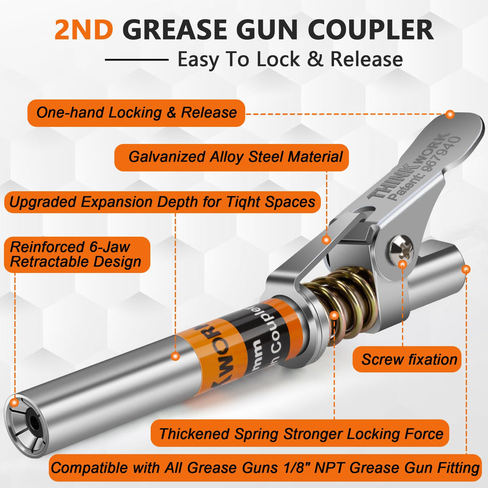 Thinkwork slim 0.53-inch tip designed for cramped lubrication tasks.