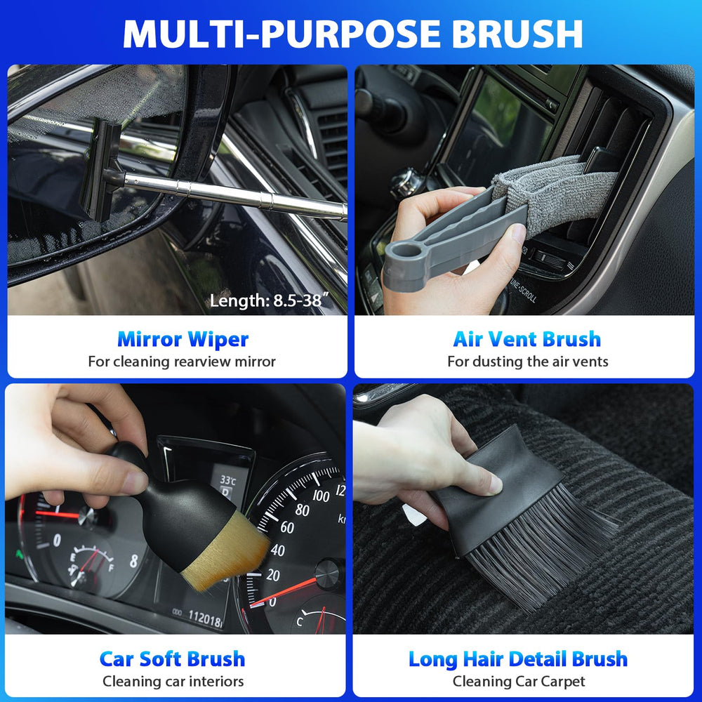 THINKWORK vent brush for cleaning air vents without scratching
