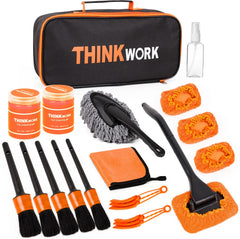 THINKWORK windshield cleaner tool kit for spotless glass and interior detailing