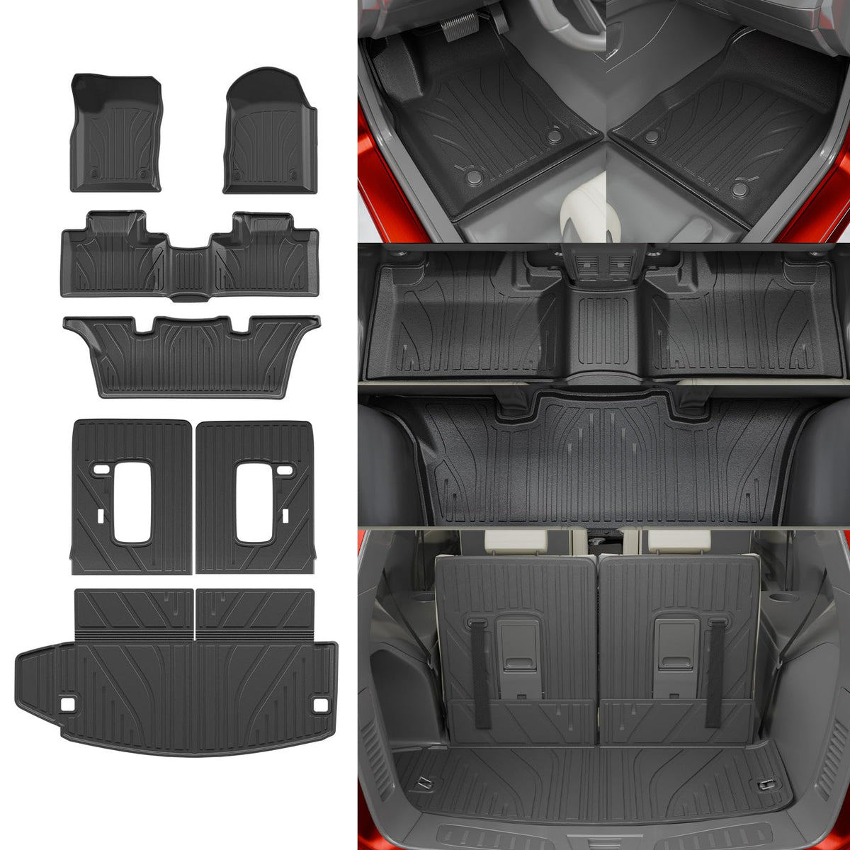 Thinzyou Durango floor mats for 6-seat interior protecting carpets from dirt