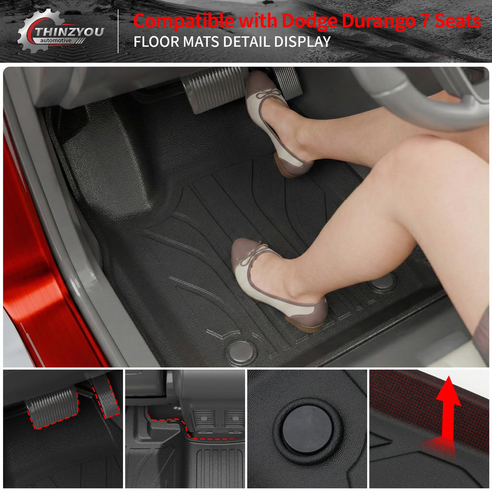 Thinzyou Durango floor mats provide all-weather protection against dirt and moisture.