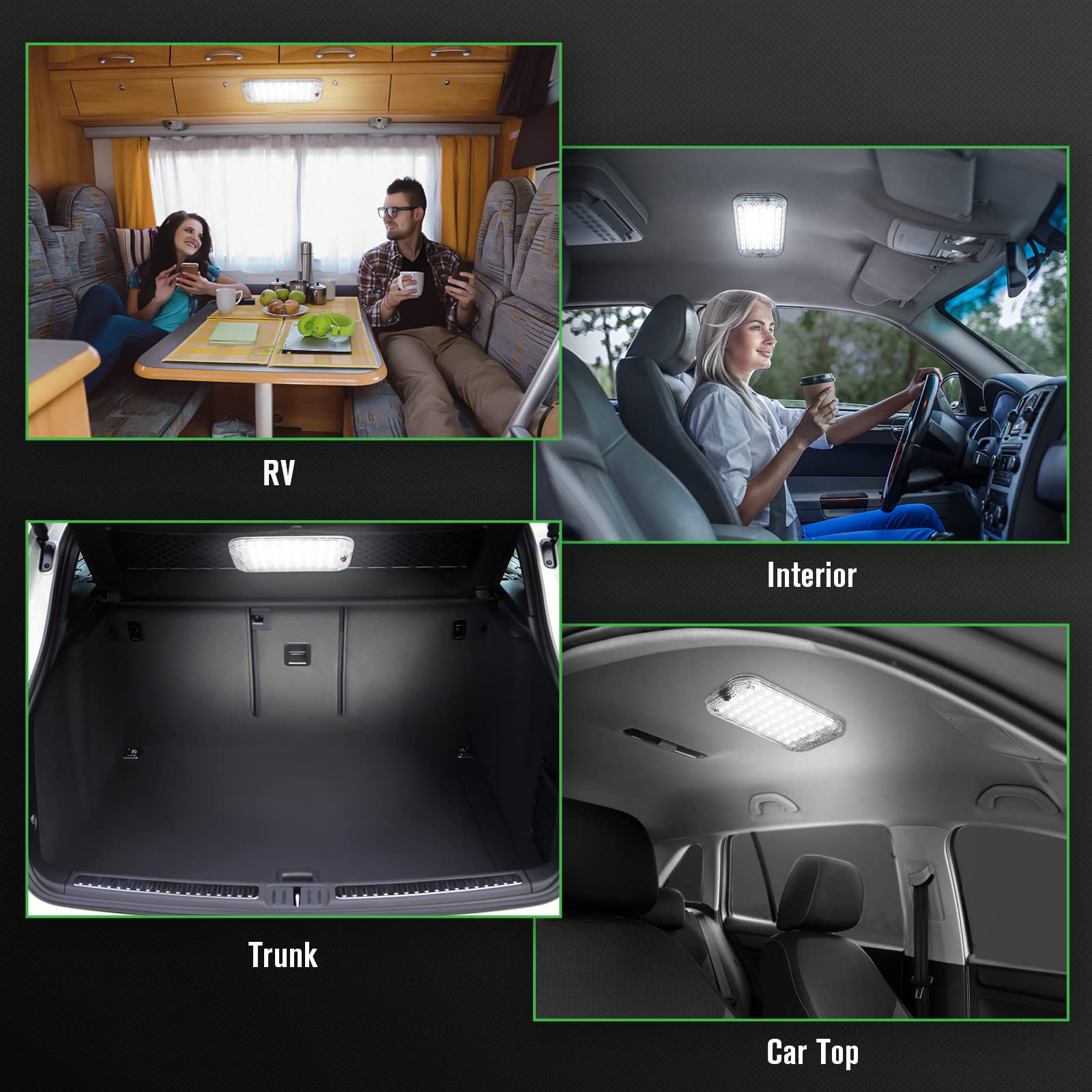 Thlevel LED Dome Light suits campers trailers trucks and marine interiors