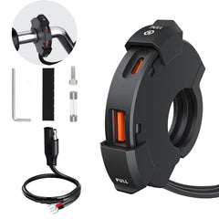 Thlevel charger ring design blends with handlebars for seamless power on the go