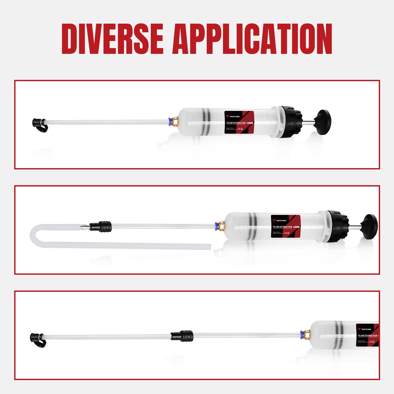 Thorstone 22cm PVC suction tubes for versatile fluid removal.