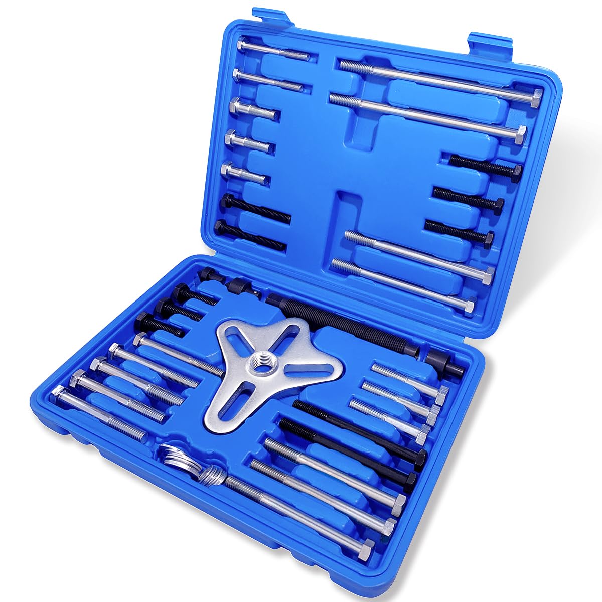 Thorstone harmonic balancer puller set with blue case for easy storage and quick access.