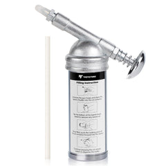 Thorstone mini grease gun with needle nozzle for precise lubrication of small fittings.