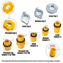 Thorstone No-Spill coolant funnel kit elbow enables flexible routing for angled radiators.