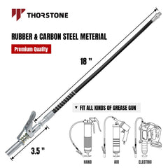 Thorstone zerk attachment ensures secure connection to zerk fittings