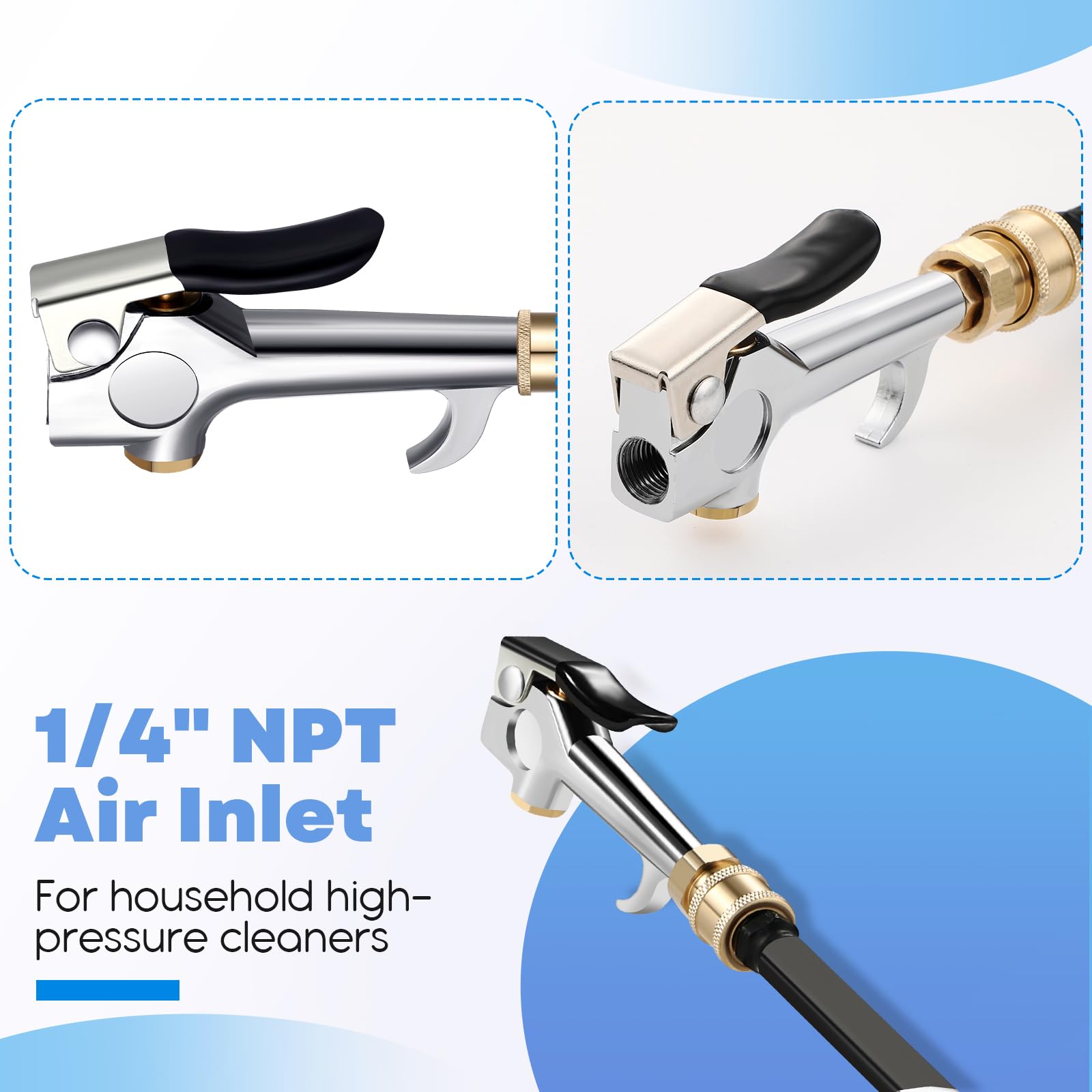 Threlaco wand head with 90-degree outlets targets grime efficiently