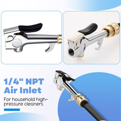 Threlaco wand head with 90-degree outlets targets grime efficiently