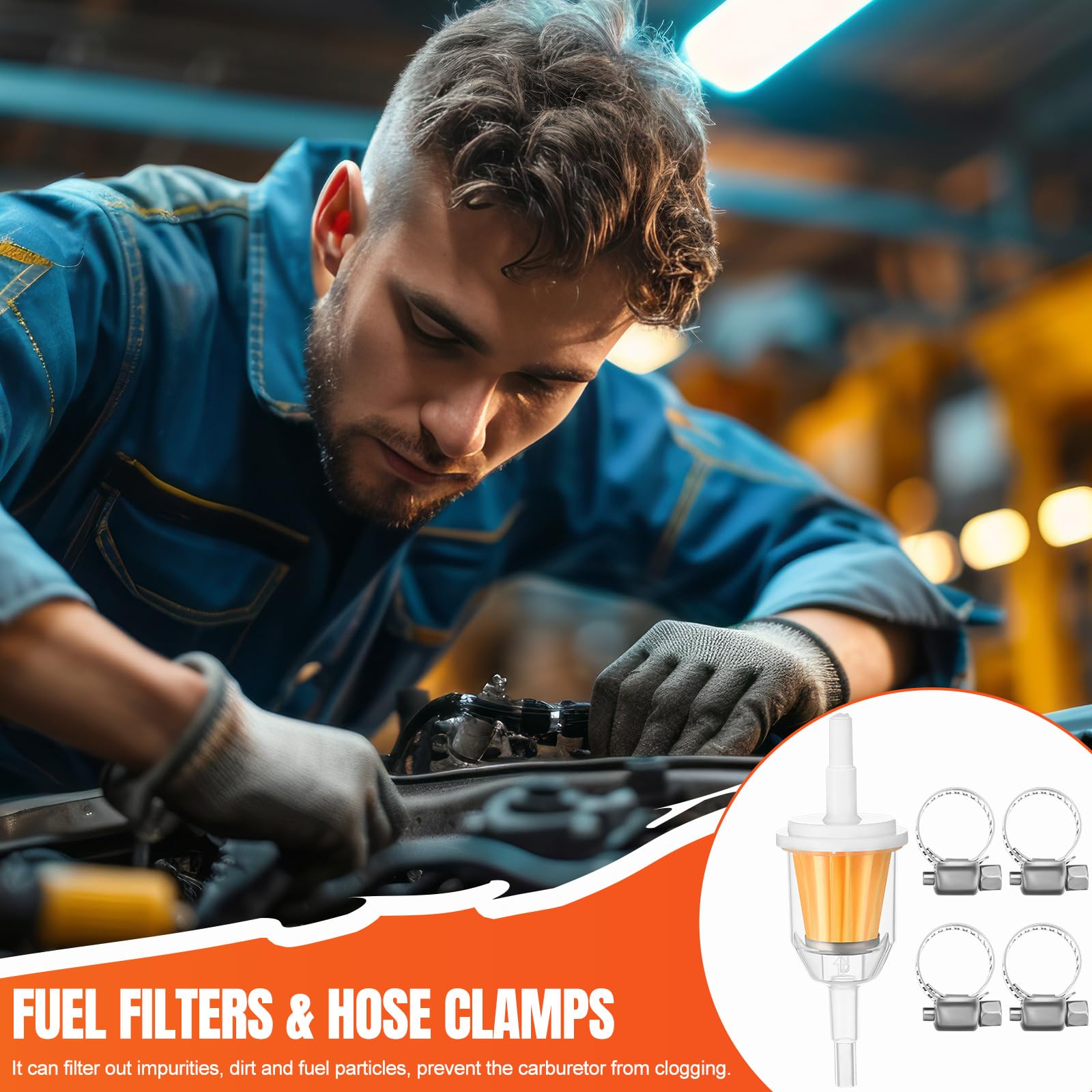 Threlaco Hep-02a hose clamps kit supports quick, reliable fuel line installation.