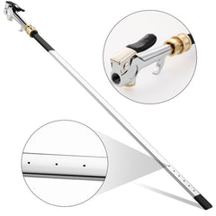 Durable stainless steel Threlaco wand with polished silver finish