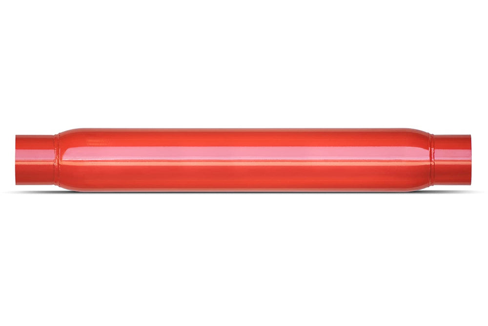 Thrush Glasspack deep performance tone inlet 2.5 pipe; enhances exhaust sound and flow.