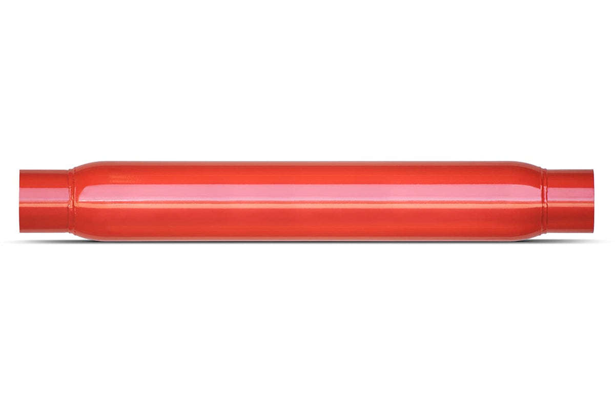Thrush Glasspack deep performance tone inlet 2.5 pipe; enhances exhaust sound and flow.