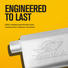 Thrush silver finish with embossed logo boosts appearance.