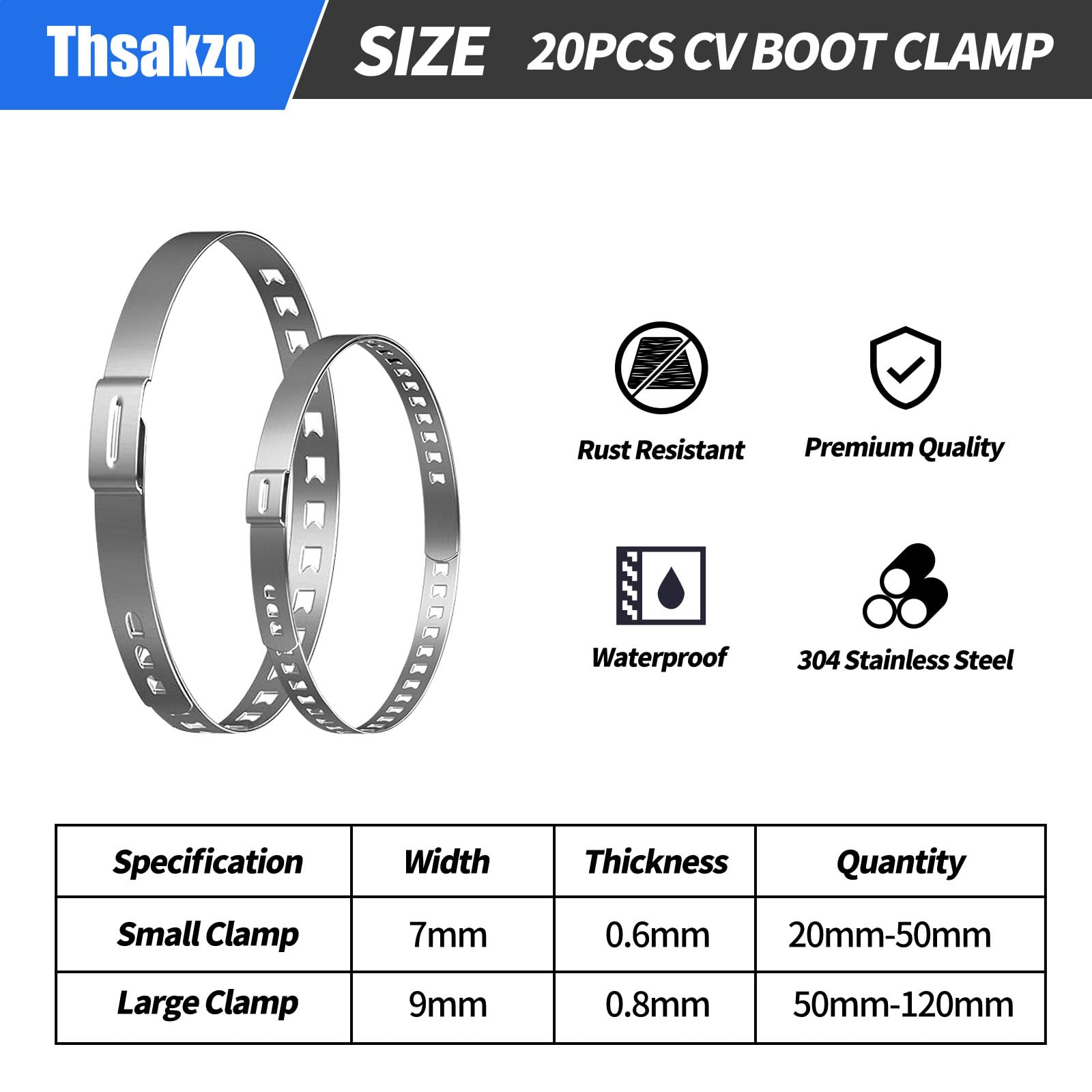 Blue-6061 aluminum body of the Thsakzo tool for lightweight strength.
