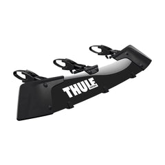 Thule AirScreen XT wind fairing front view reduces wind noise for a quieter ride.