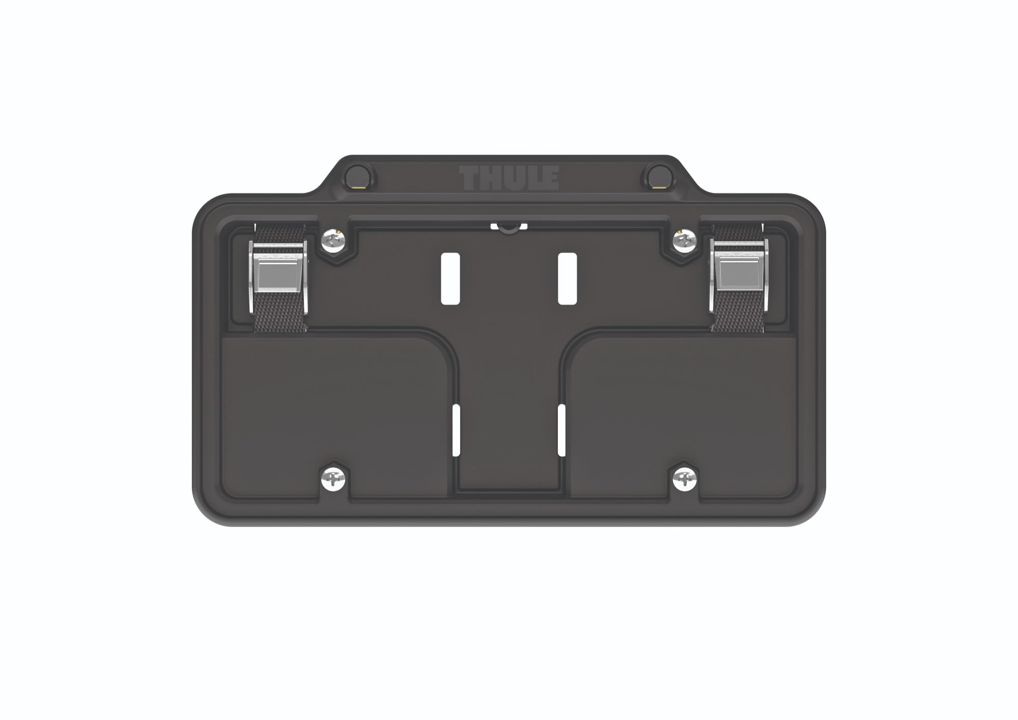 Thule license plate holder with integrated light and FMVSS108 compliance