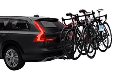 Thule holder rotates on the carrier for stowed or in-use positions