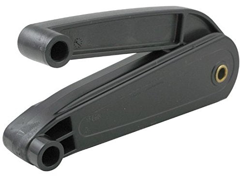 Thule lid lifter in black plastic enables smooth roof box lid operation.