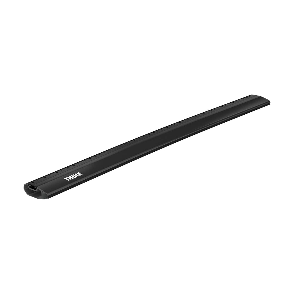 Thule Wingbar Edge 95cm black side profile showing integrated aero design for quiet rides