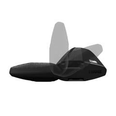 Thule Wingbar Evo 108 Swing Blade end caps provide easy accessory access.
