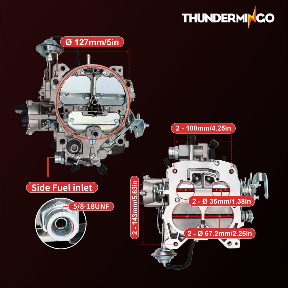 Pre-installed jet specs on THUNDERMINGO Rochester Quadrajet carburetor