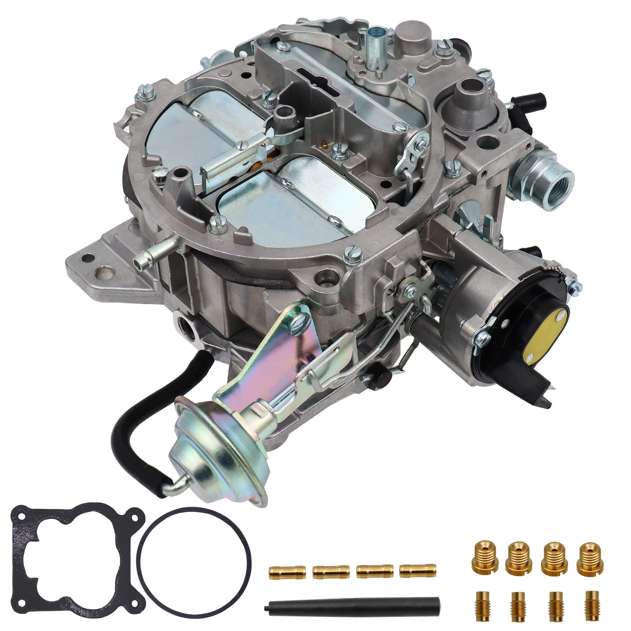 THUNDERMINGO Rochester Quadrajet carburetor with electric choke for Chevy V8 engines