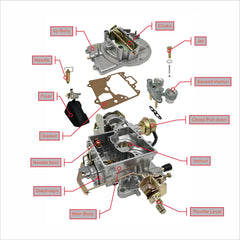 Thundermingo carburetor side view shows rugged metal construction