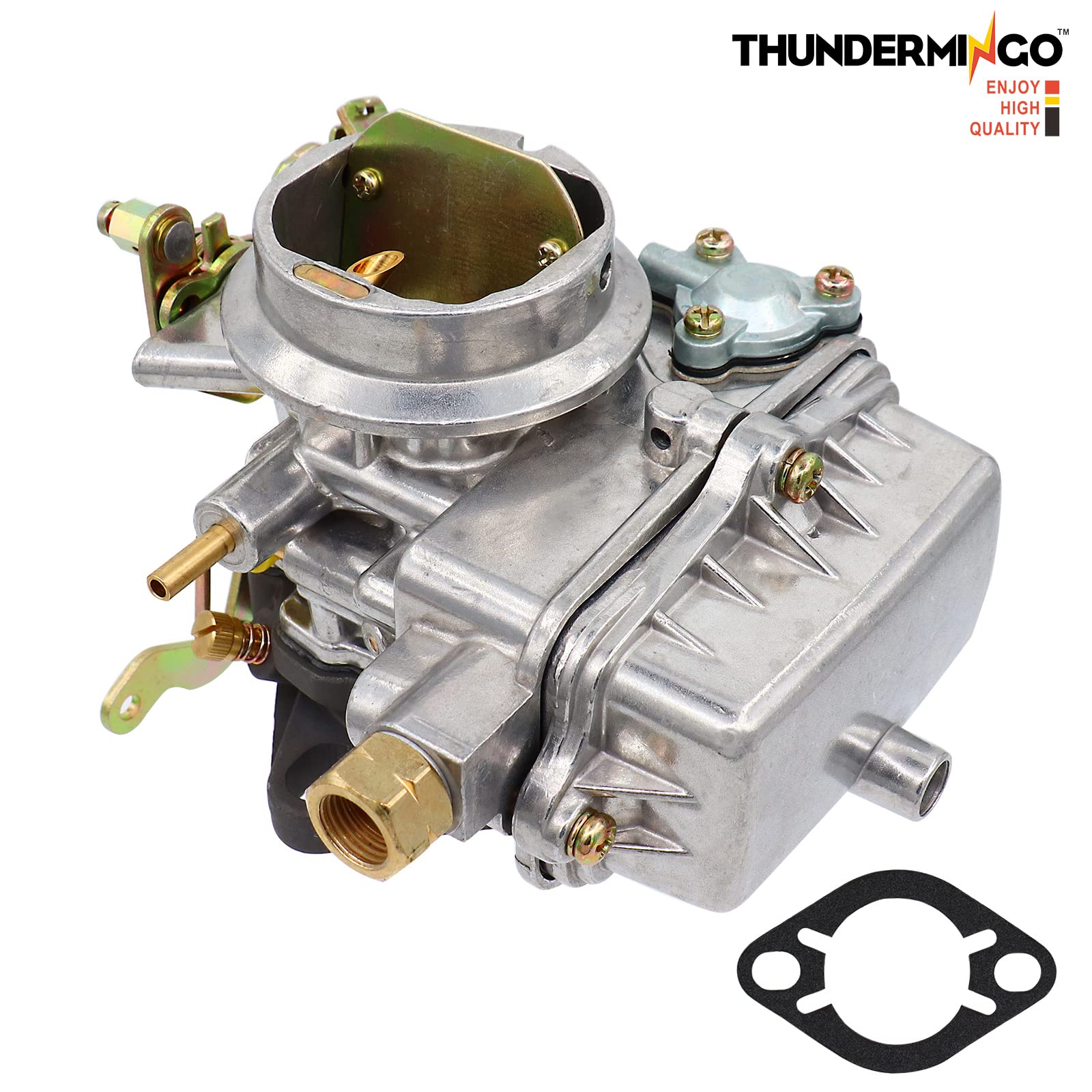 THUNDERMINGO carburetor front view shows compact single-barrel design for easy installation.