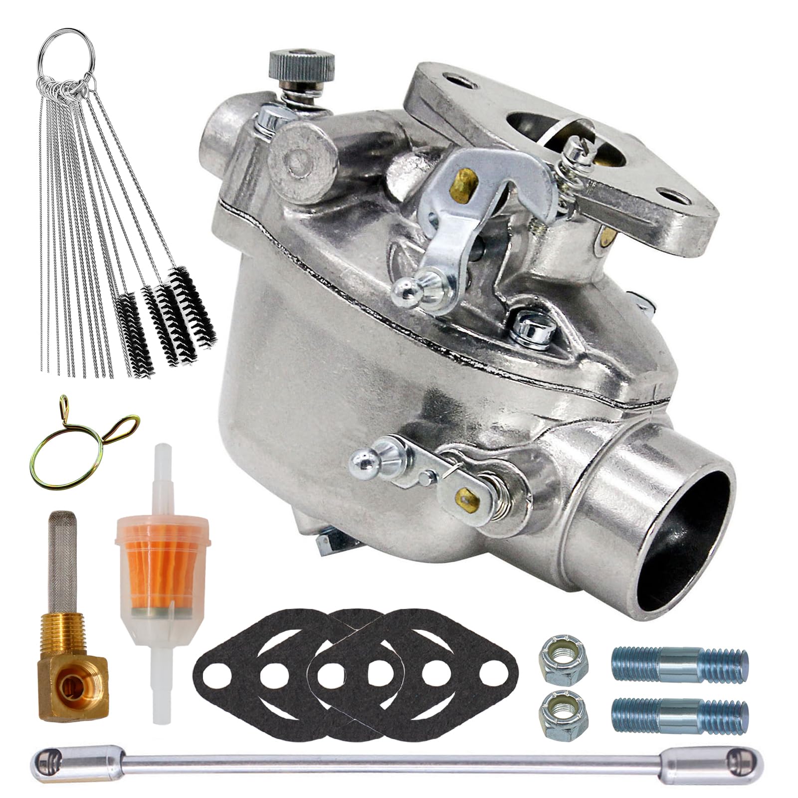 THUNDERMINGO carburetor packaging included with gasket and bolts.