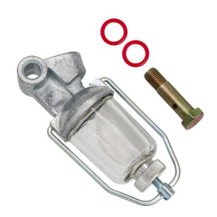 THUNDERMINGO fuel sediment bowl glass assembly front view for easy inspection and replacement