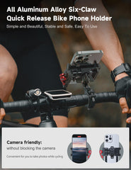 Tiakia six-claw bracket design for secure phone holding