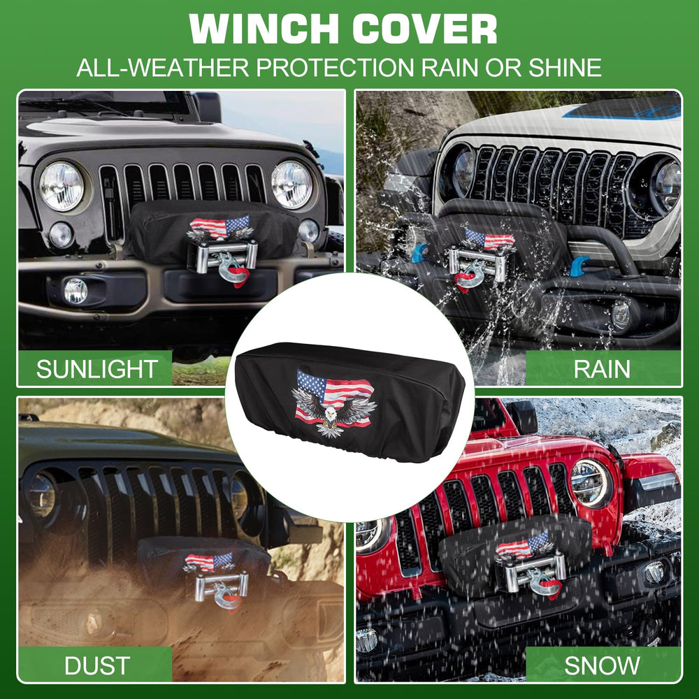 Tiannor winch cover internal lining protects internal parts from water and mud.