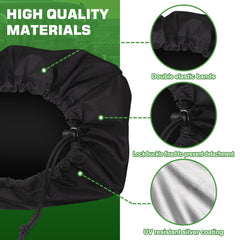 Tiannor winch cover on Jeep demonstrates quick-fit installation for vehicles.