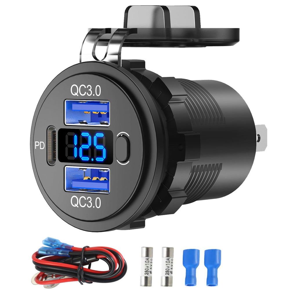 TIANWIDJEW 12V USB outlet with dual ports for fast charging on the go