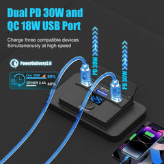 TIANWIDJEW dual USB-C PD 30W ports deliver fast power for devices.
