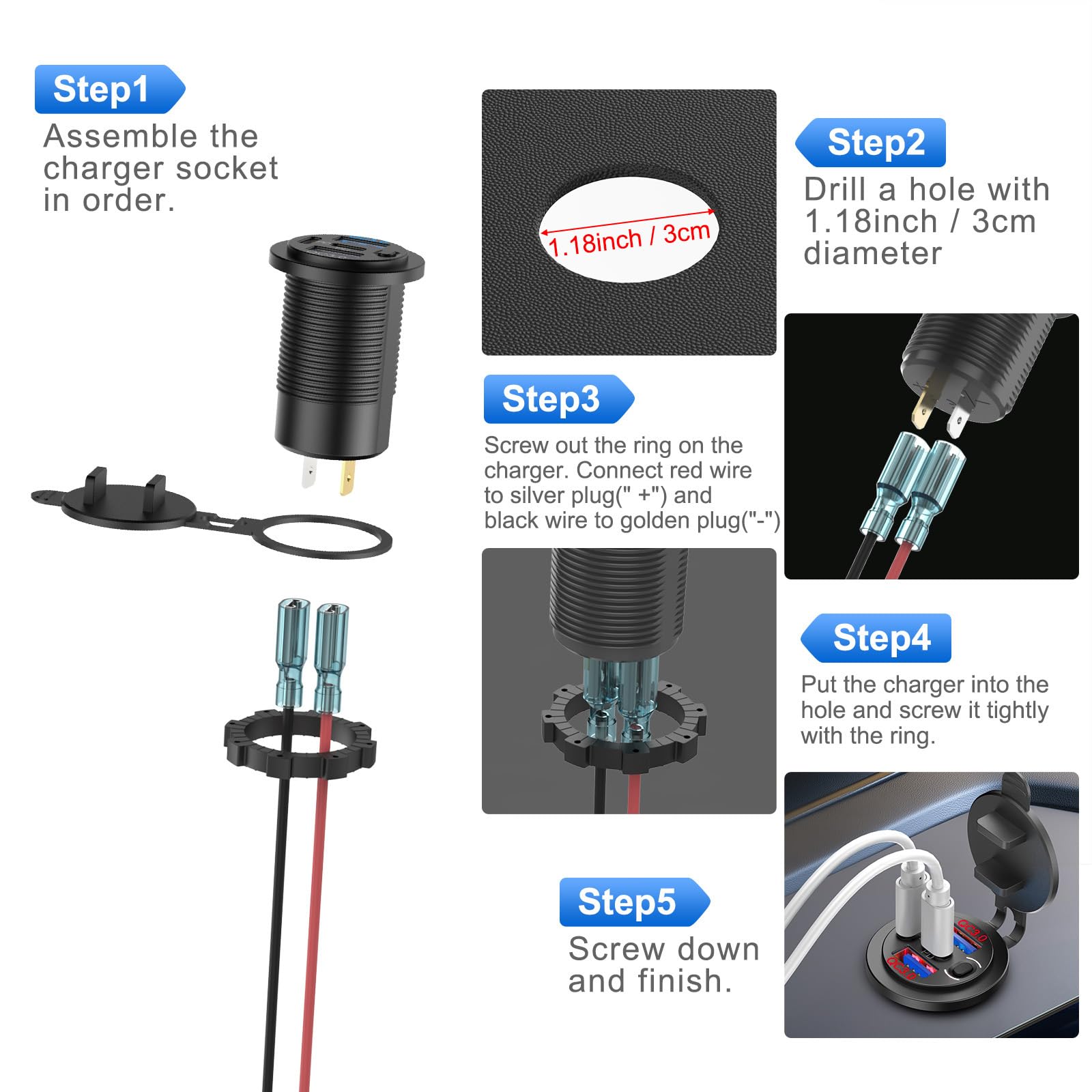 TIANWIDJEW safety chip and fuse safeguard against overload and short circuits.