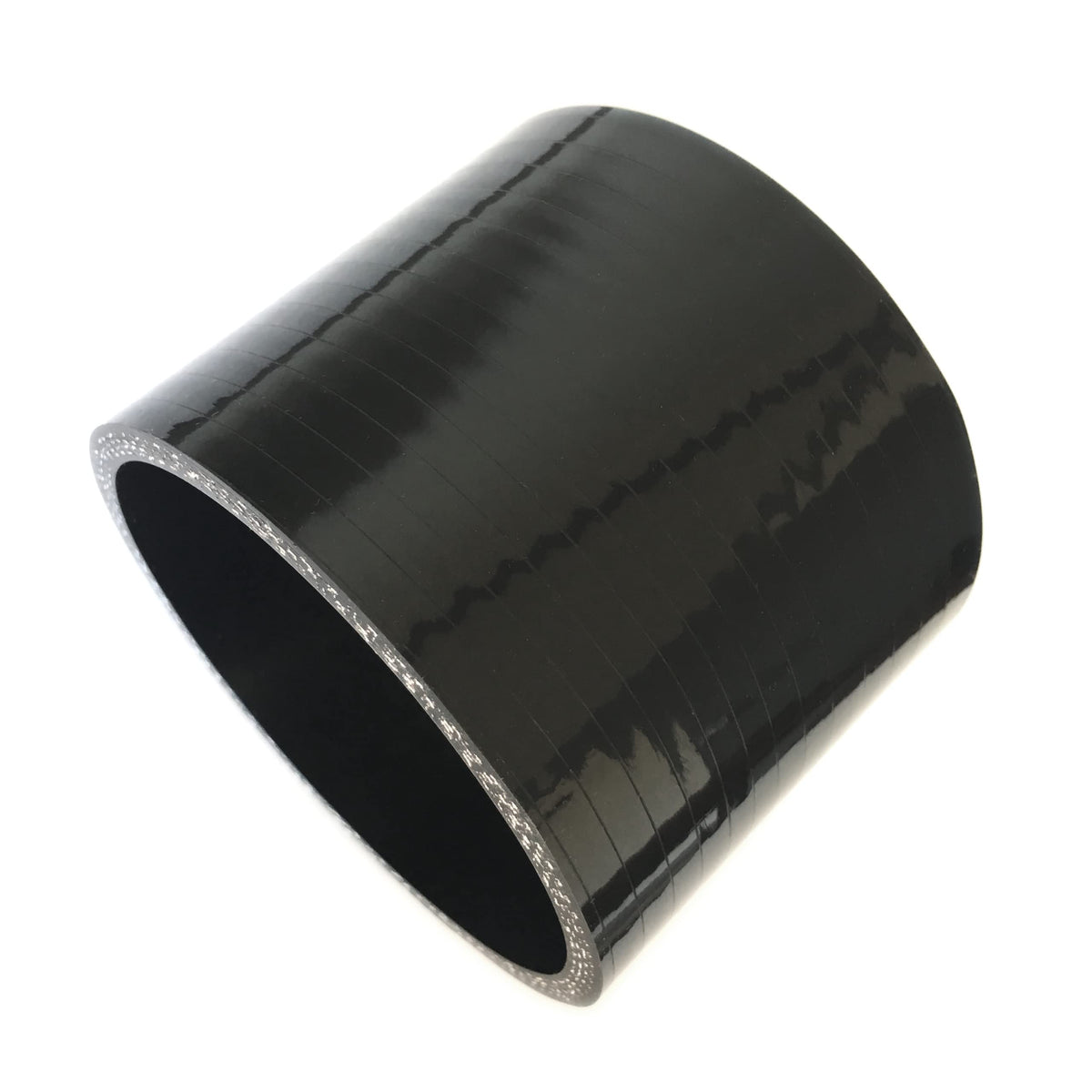 Ticon 4in silicone coupler front view, high-temp 4-ply for durable tubing connections.